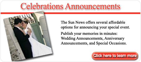 Celebrations Announcements - The Sun News